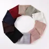 Ropa étnica Mujeres musulmanas Gasa Hijab Perla Plisada Nail Bead Bufanda Hui Gauze Malay Headscarf Medio Oriente África