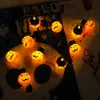 Inne imprezy imprezowe dostarcza 10led lampki do sznurka dyni Portable Lighting Strings Night Light Halloween Atmosphere Lampy Lampion Dekoracja 230901