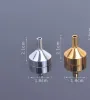 Metall kleiner Aluminium-Mini-Trichter für Parfüm-Siebe, Siebe, Transfer-Diffusor-Flasche, Mini-Flüssigkeitsöl-Füllung, Labor, Sep04
