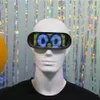 Другие товары для вечеринок RGB LED Kacamata Bercahaya Eye Patch Kaca Visor Elektronik Futuristik Menyala Properti Flash Cepat untuk Festival Halloween 230904