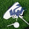 Autres produits de golf Couverture de putter de golf Couverture de tête de golf en forme de sneaker créative pour pilote Fairway Hybrid Putter PU Protecteur en cuir Accessoires de golf 230901
