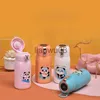 Kopjes Borden Gebruiksvoorwerpen Cartoon Panda Fles Water Kinderen 316 roestvrij staal Stuiterende beker LED-temperatuurdisplay Beker Student Draagbare Thermos Slimme mok x0904