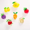Brooches Lovely Enamel Fresh Fruit For Women Fashion Small Grape Lemon Pineapple Cherry Peach Funny Collar Pins Accessories Gift