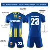 Andra sportartiklar Custom Soccer Jersey Set Men Football Uniform Personlighet Anpassning Kids Fotboll Set Futbol Print Vuxen Big Size Trac 230904