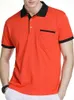 Męski Polos Gaaj marka mężczyzn Polo Shirt Pocket Control Cotton Short Rleeve Turndown Kllar Summer Brazil Golf Man 230901
