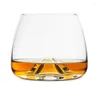Wine Glasses High-Quality 135-245ml Whisky Vodka Sake Taking Glass Scenery Cup With Lid Lead-Free Crystal S Drinkware