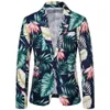 Veste de costume décontractée pour hommes, Design imprimé hawaïen, série de fleurs, mode, haut à simple boutonnage, costumes Blazers201Y, 2021