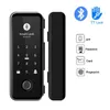 Serrature per porte Serratura per porta in vetro Bluetooth WIFI Gateway TTLock APP Impronta digitale Password Scheda RFID Serratura per porta intelligente per ufficio scorrevole digitale elettrica HKD230903