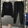 Kvinnors träningsdräkter Kvinnor Kvinnor Tracksuit Designer Tracksuits Zipperleisure Minskande exploderande gator breda benbyxor Två stycken Set High Wear