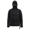 Giacche da uomo Ninja warning Storm Giacca tasca antiproiettile cuciture impermeabili tessuto in poliammide 3L sigillato cappuccio staccabile techwear 230901