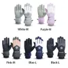 Ski Gloves Winter Snowboard PU Leather Nonslip Touch Screen Waterproof Motorcycle Cycling Fleece Warm Riding 230904