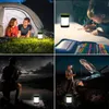 Andra evenemangsfestleveranser Solar LED Camping Light USB laddningsbar lykta lampa vattentät utomhustält Ljus Portable Emergency Garden Lighting 230901