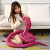 Animaux en peluche 80/170/240 cm simulé coloré en peluche animaux en peluche serpents peluches poupée drôle parodie blague peluches décor à la maison