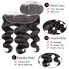 Spetsspårar Body Wave HD Transparent spets frontal Endast 13x6 Förplukt Swiss Lace Frontal Brazilian Natural Human Hair 5x5 6x6 Spetsstängning 230901