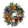 Décorations de Noël 45 CM Décoration de couronne artificielle Automne Citrouille Guirlande de Noël Porte Suspendue Décor Couronne Halloween Décorations de Noël 230904