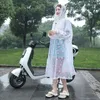 Kvinnors dike rockar flickor regntät vattentät huva cyklist lossna huvtröjor