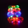 Other Event Party Supplies 12Pcs Adult Kid LED Glasses Light Up Sunglasses Glow Blinds Shutter Neon Flash Bar Birthday Wedding Favor Halloween 230901