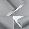 Fonds d'écran Moderne Solide Couleur Gris Papiers Peints Décor À La Maison Nordique Papier Peint Rouleau Pour Salon Chambre Murs Papel Mural Contact Papier