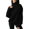 Kadın Hoodies Kadınlar Büyük Boyu Sweatshirt Seltleneck kazak uzun kollu üstler Güz kıyafetleri 2023 Giysiler Atlet Ceket Kadın