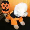 Abbigliamento per cani Divertenti vestiti per cani di Halloween Vestiti per animali domestici per cani di piccola taglia Zucca Cane Gatto Cappotto con cappuccio Inverno caldo Chihuahua Bulldog francese Costume x0904