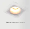 مصباح LED LED LED READSUM DOWNLIGHTRES مربعة جولة أمريكا الشمالية ججر السقف ثقب الضوء مضاد مصباح السقف الوهج لم يشمل