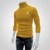 Mens Sweaters Spring Autumn Winter Cotton Cashmere High Elastic Fashion Long Sleeve Bottom Shirt Casual Sports Turtleneck Quality Tops 230904