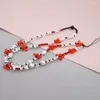 Schakelarmbanden Go2Boho Telefoonbedel Telefoonaccessoires Sieraden Lange ketting Vlinder Kralen Parelriem Mobiele kettingen Anti-verloren lanyard