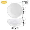 Plates Cabilock 10pcs Plastic Sauce Dishes Dipping Bowls Seasoning Dish Saucer Appetizer For Restaurant Home (White)