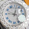 Orologio con diamanti 42mm Orologio da uomo meccanico automatico con diamanti con lunetta Orologi con zaffiro impermeabile Orologi da polso alla moda Montre De Luxe Zw6r 1GDL