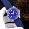 Zegarek dla męskich zegarków sportowych 40 mm 116610 Black Dial Automatyczna mechaniczna moda klasyczny gumowy opaska Waterproof Glow Watch