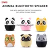 Haut-parleurs portables ZIVEI Mini haut-parleur portable Micro Bluetooth Petit haut-parleur Smart Soundbox Puissant 3W Haut-parleur animal sans fil Cadeau de Noël HKD230904