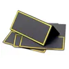 Other Event Party Supplies 50Pcs Place Cards Small Tent with Gold Foil Border Table Name 230901