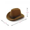 Bottiglie floccate Scatola per anelli per cappelli da cowboy Display universale per accessori regalo per gioielli ad anelli per la casa