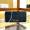 Designer Ladies Casual Chain Bag Lily Wallet Fashion Shoulder Bag Crossbody Bag Mini Cell Telefon Bag Ladies Handbag Brown Classic Retro Clutch M82509