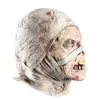 Maschere per feste Maschera da mummia di Halloween Lattice Copricapo di gomma spaventoso Mascara horror De Realista Parassita capocchia di spillo mummificato 230901