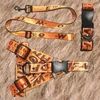 Steg i designerns hund Harness and Leasches Set Classic Letters Pattern Dog Collar Leash Safety Belt för små medelstora stora hundar Cat 2108357