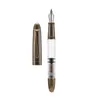 Çeşme kalemleri asvine p30 pirinç çeşme kalem torpido şekil metal akrilik piston EF/F/M NIB vintage retro yazma kalemleri ofis okul malzemeleri hkd230904
