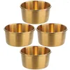 Bakningsverktyg 4 PCS Sauce Plate Dip Cups Rostfritt stål Bowl Appetizer Dipping Bowls Plates och krydda rätter små