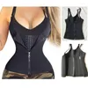 Intimo modellante da donna Ganci con cerniera Gilet modellante per il corpo in neoprene 6XL Cincher per la vita da donna Nero Palestra Sport Sudore Sauna Pancia Pancia Cintura dimagrante