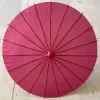 60cm Solid Color Dance Paper Umbrella Painting Chinese Paper Parasol Wedding Party Decoration Favors Classical Umbrellas Quality