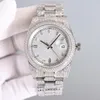 Zegarek męski Full Diamond Top 3255 Automatyczny ruch mechaniczny zegarki 41 mm Sapphire Luksusowy pasek ze stali nierdzewnej pływac
