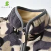 Jackor Svelte i 210 år småbarn och unga pojkar Fullzip Camo Polar Fleece Jacket Sweatshirt Outwear Children Clothing 230904