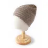 ビーニー/スカルキャップ100％純粋なカシミア女性冬の帽子温かいウールソフトビーニーボンネット