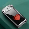 Love Retro Windproof Turbo Lighter Visible No Gas Lighter Butane Metal Cigar Cigarettes Lighters Mini Lighters Smoking Accessories C8JW