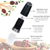 Mills Biber Değirmeni Elektrikli Bitki Kahve Öğütücü Otomatik Yerçekimi İndüksiyon Tuz Shaker Grinders Machine Mutfak Baharat Araçları 230901