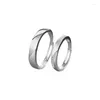 Cluster Rings SH 925 Silver Jewelry Fashion Couple Engagement Wedding Anniversary Gift Woman Man Zirconia Open Ring