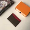 Gratis fraktrabattkort Holder Slot Woman Ladies Wallet Men med Box High Quality Luxury Fashion Designer