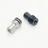 1 Stuks Metalen Trechter Drip Tip Stro Gezamenlijke Machine Accessoire Hoge Kwaliteit Zwart Wit