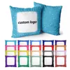 Christmas DIY Deco Tie Dye Polyester Pillow Cover Custom Logo Sublimation Faux Bleached Blank Pillow Case Sep04