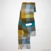 Fashion Europe Latest Autumn and Winter Multi Color Thickened Plaid Women's Scarf Acc with Extended Shawl Couple Warm G0922x9ur